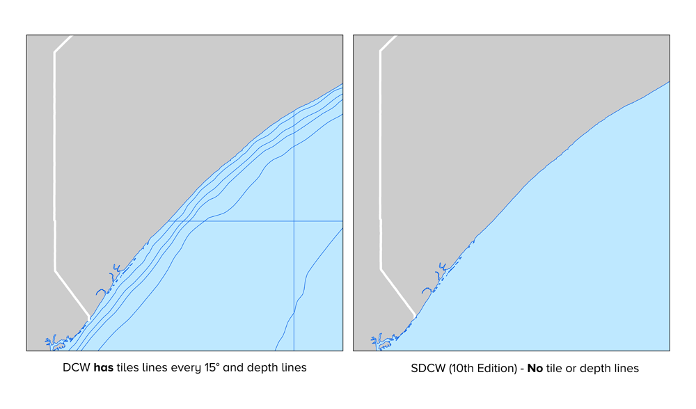 Seamless data format that eliminates duplicate layers and tile boundary artifacts